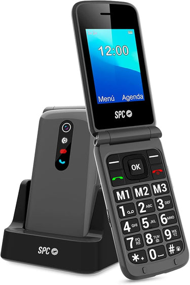 SPC Stella 2 - Mobiles Klapphandy für Senioren, große Tasten, einfach zu bedienen, intelligenter Rufton und intelligente Benachrichtigungen, Ferneinstellung, SOS-Taste, USB-C, 3 Direktspeicher